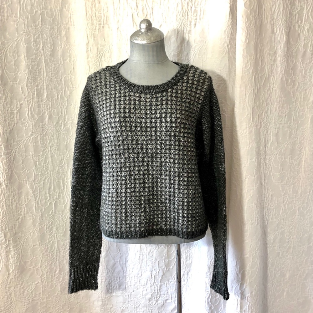 Aqua crop top sweater